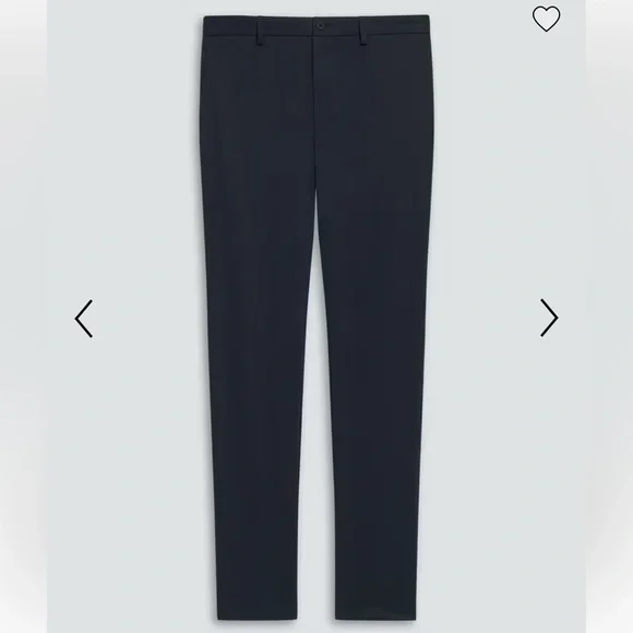 NEW Theory Zaine Precision Ponte in Baltic Deep Navy Straight Leg Pants, Size 40